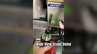 Ver demostración de campo de visión de rinolaringoscopio flexible de alcance flexible ENF-VH 110 grados